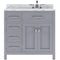 Modern Fittings Caroline Parkway 36" Single Bath Vanity with Marble Top and Square Sink