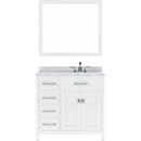 Modern Fittings Caroline Parkway 36" Single Bath Vanity with Marble Top and Square Sink