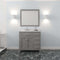 Modern Fittings Caroline Parkway 36" Single Bath Vanity with Cultured Marble Quartz Top and Round Sinks Faucet