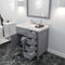 Modern Fittings Caroline Parkway 36" Single Bath Vanity with Cultured Marble Quartz Top and Round Sinks Faucet