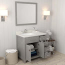 Modern Fittings Caroline Parkway 36" Single Bath Rectangular Vanity with Quartz Top and Square Sink