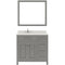 Modern Fittings Caroline Parkway 36" Single Bath Rectangular Vanity with Quartz Top and Square Sink Faucet