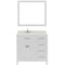 Modern Fittings Caroline Parkway 36" Single Bath Rectangular Vanity with Quartz Top and Square Sink