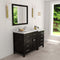 Modern Fittings Caroline Parkway 57" Single Bath Vanity with Calacatta Quartz Top and Round Sink