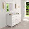 Modern Fittings Caroline Parkway 57" Single Bath Vanity with Calacatta Quartz Top and Round Sink