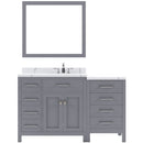 Modern Fittings Caroline Parkway 57" Single Bath Vanity with Calacatta Quartz Top and Square Sink