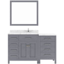 Modern Fittings Caroline Parkway 57" Single Bath Vanity with Cultured Marble Quartz Top and Round Sink