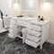 Modern Fittings Caroline Parkway 57" Single Bath Vanity with Cultured Marble Quartz Top and Round Sink