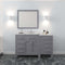 Modern Fittings Caroline Parkway 57" Single Bath Vanity with Cultured Marble Quartz Top and Square Sink Faucet
