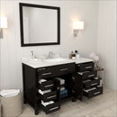 Modern Fittings Caroline Parkway 57" Single Bath Vanity with Quartz Top and Square Sink
