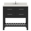 Modern Fittings Caroline Estate 36" Single Bath Vanity with White Quartz Top and Round Sink