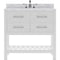 Modern Fittings Caroline Estate 36" Single Bath Vanity with White Marble Top and Round Sink