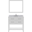 Modern Fittings Caroline Estate 36" Single Bath Vanity with White Marble Top and Round Sink