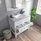 Modern Fittings Caroline Estate 36" Single Bath Vanity with White Marble Top and Square Sink