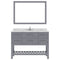 Modern Fittings Caroline Estate 48" Single Bath Vanity with Cultured Marble Quartz Top and Square Sink