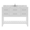 Modern Fittings Caroline Estate 48" Single Bath Vanity with Cultured Marble Quartz Top and Square Sink