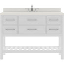 Modern Fittings Caroline Estate 48" Single Bath Vanity with White Quartz Top and Round Sink