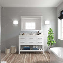 Modern Fittings Caroline Estate 48" Single Bath Vanity with White Quartz Top and Round Sink