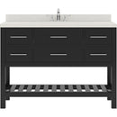 Modern Fittings Caroline Estate 48" Single Bath Vanity with Quartz Top and Square Sink