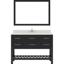 Modern Fittings Caroline Estate 48" Single Bath Vanity with Quartz Top and Square Sink