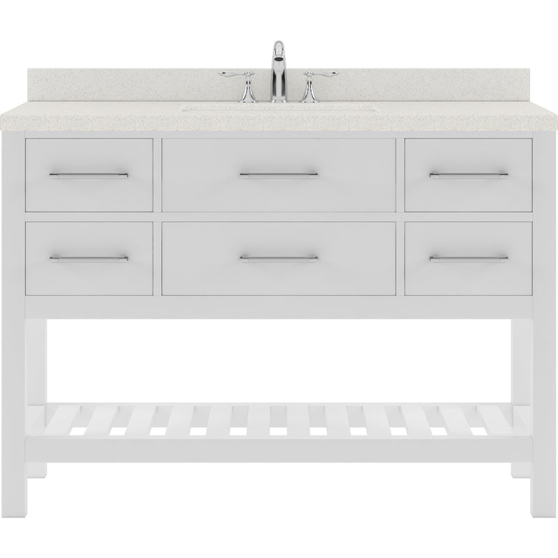 Modern Fittings Caroline Estate 48" Single Bath Vanity with Quartz Top and Square Sink