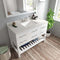 Modern Fittings Caroline Estate 48" Single Bath Vanity with Quartz Top and Square Sink Faucet