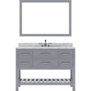 Modern Fittings Caroline Estate 48" Single Bath Vanity with Marble Top and Round Sink Faucet