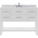 Modern Fittings Caroline Estate 48" Single Bath Vanity with Marble Top and Round Sink