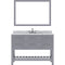 Modern Fittings Caroline Estate 48" Single Bath Vanity with Marble Top and Square Sink Faucet