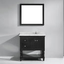 Modern Fittings Julianna 36" Single Bath Vanity with Cultured Marble Quartz Top and Round Sink