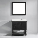 Modern Fittings Julianna 36" Single Bath Vanity with Dazzle Quartz Top and Round Sink