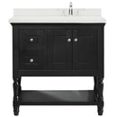 Modern Fittings Julianna 36" Single Bath Vanity with Dazzle Quartz Top and Square Sink