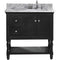 Modern Fittings Julianna 36" Single Bath Vanity with Marble Top and Square Sink Without Mirror