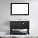 Modern Fittings Julianna 48" Single Bath Vanity with Cultured Marble Quartz Top and Round Sink