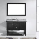 Modern Fittings Julianna 48" Single Bath Vanity in Espresso with Marble Top and Round Sink