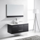 Modern Fittings Marsala 48" Single Bath Vanity with Engineered Stone Top and Square Sink