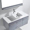 Modern Fittings Marsala 48" Single Bath Vanity with Engineered Stone Top and Square Sink