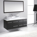 Modern Fittings Ceanna 53.5" Single Bath Vanity with Engineered Stone Top and Square Sink Faucet