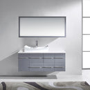 Modern Fittings Ceanna 53.5" Single Bath Vanity with Engineered Stone Top and Square Sink