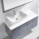 Modern Fittings Ceanna 53.5" Single Bath Vanity with Engineered Stone Top and Square Sink