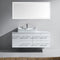 Modern Fittings Ceanna 53.5" Single Bath Vanity with Engineered Stone Top and Square Sink Faucet