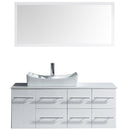 Modern Fittings Ceanna 53.5" Single Bath Vanity with Engineered Stone Top and Square Sink