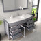 Modern Fittings Ava 61" Single Bath Vanity with Engineered Stone Top and Round Sink