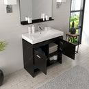 Modern Fittings Gloria 36" Single Bath Vanity with Ceramic Top and Integrated Square Sink