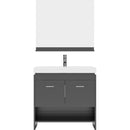 Modern Fittings Gloria 36" Single Bath Vanity with Ceramic Top and Integrated Square Sink