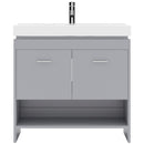 Modern Fittings Gloria 36" Single Bath Vanity with Ceramic Top and Integrated Square Sink