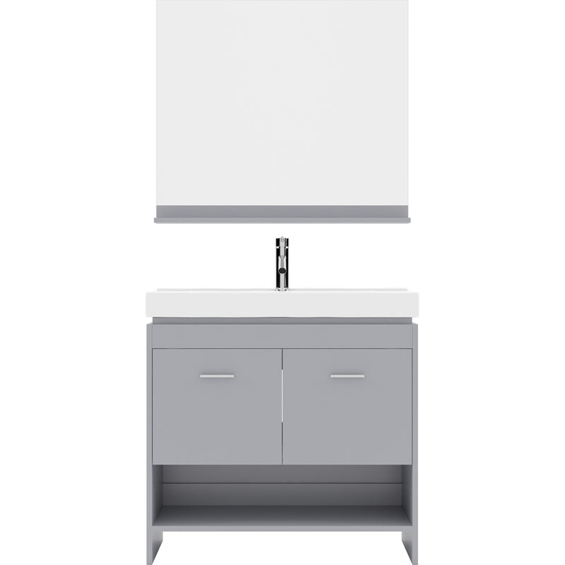 Modern Fittings Gloria 36" Single Bath Vanity with Ceramic Top and Integrated Square Sink