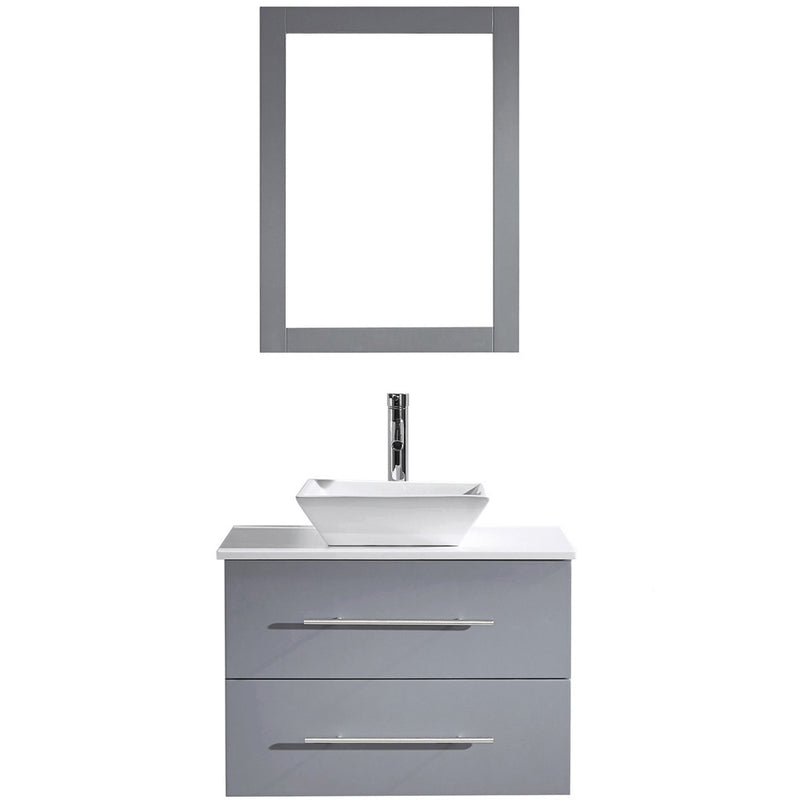 Modern Fittings Marsala 29" Single Bath Vanity with Engineered Stone Top and Square Sink