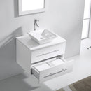 Modern Fittings Marsala 29" Single Bath Vanity with Engineered Stone Top and Square Sink