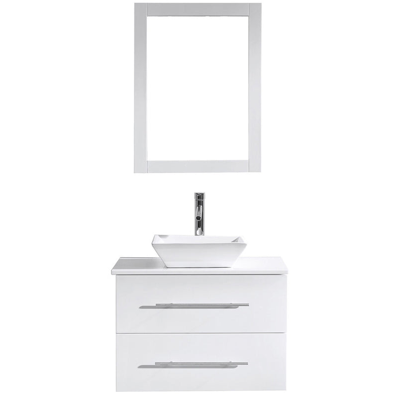 Modern Fittings Marsala 29" Single Bath Vanity with Engineered Stone Top and Square Sink